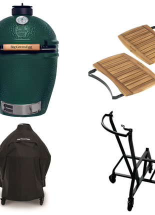 Big Green Egg Large + Integgrated Nest + Handler + Mates + Cover