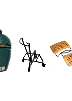 Big Green Egg Large + Integgrated Nest + Handler + Mates