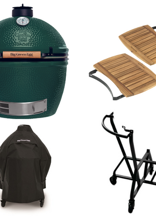 Big Green Egg XLarge + Integgrated Nest + Handler + Mates  + Cover