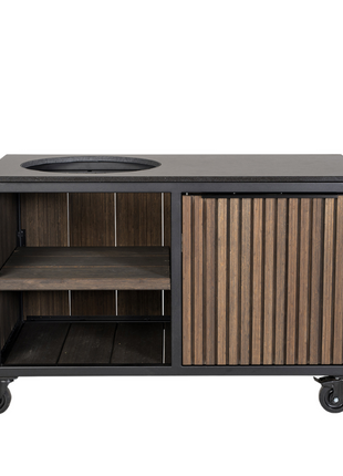Fraaii Buitenkeuken Bamboo Graphite Rhombus Storage