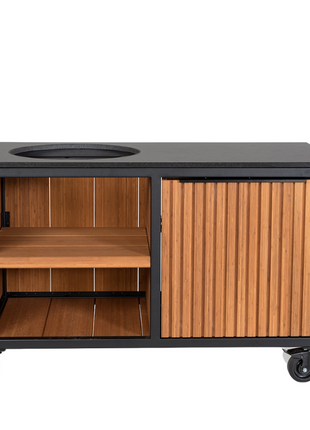 Fraaii Buitenkeuken Bamboo Teak Oil Rhombus Storage