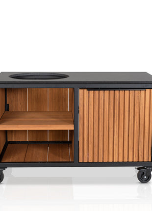 Fraaii Buitenkeuken Bamboo Teak Oil Rhombus Storage XL
