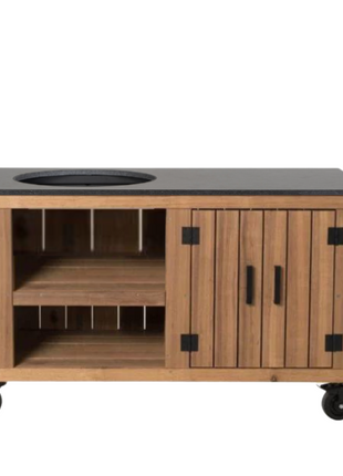 Fraaii Buitenkeuken Meranti Storage