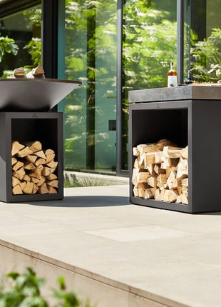 OFYR Butcher Block Storage Black 90