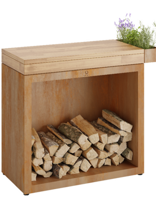 OFYR Butcher Block Storage Corten 90