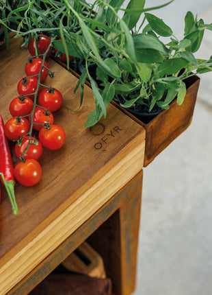 OFYR Butcher Block Storage Corten 90