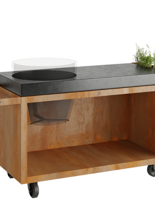 OFYR Kamado Table Corten 135 PRO BGE