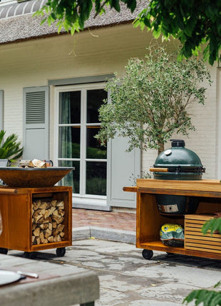 OFYR Kamado Table Corten 135 PRO BGE