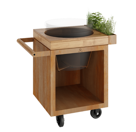 OFYR Kamado Table Corten 65 PRO BGE