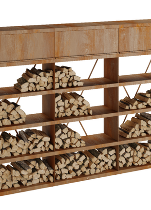 OFYR Wood Storage Corten 300