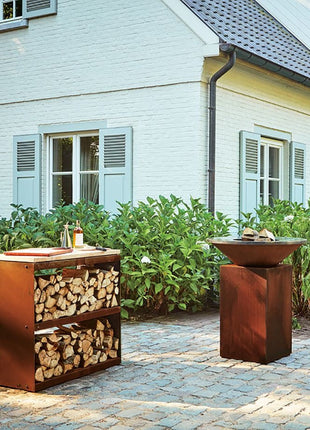 OFYR Wood Storage Corten Dressoir