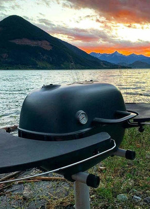 PK360 Grill  &  Smoker Graphite met PVC Zijtafels