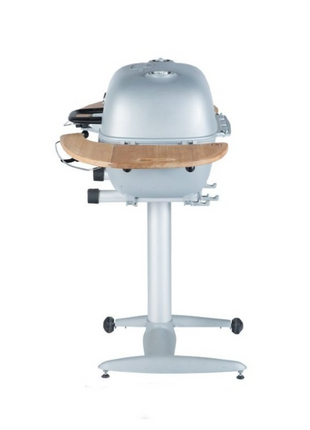 PK360 Grill & Smoker Silver Met Teakhouten Zijtafels