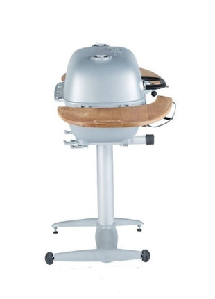 PK360 Grill & Smoker Silver Met Teakhouten Zijtafels