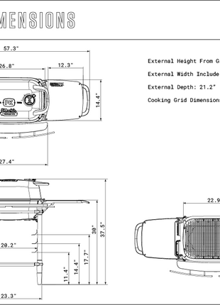 The Original PK300AF Grill&Smoker Graphite Franklin Edition